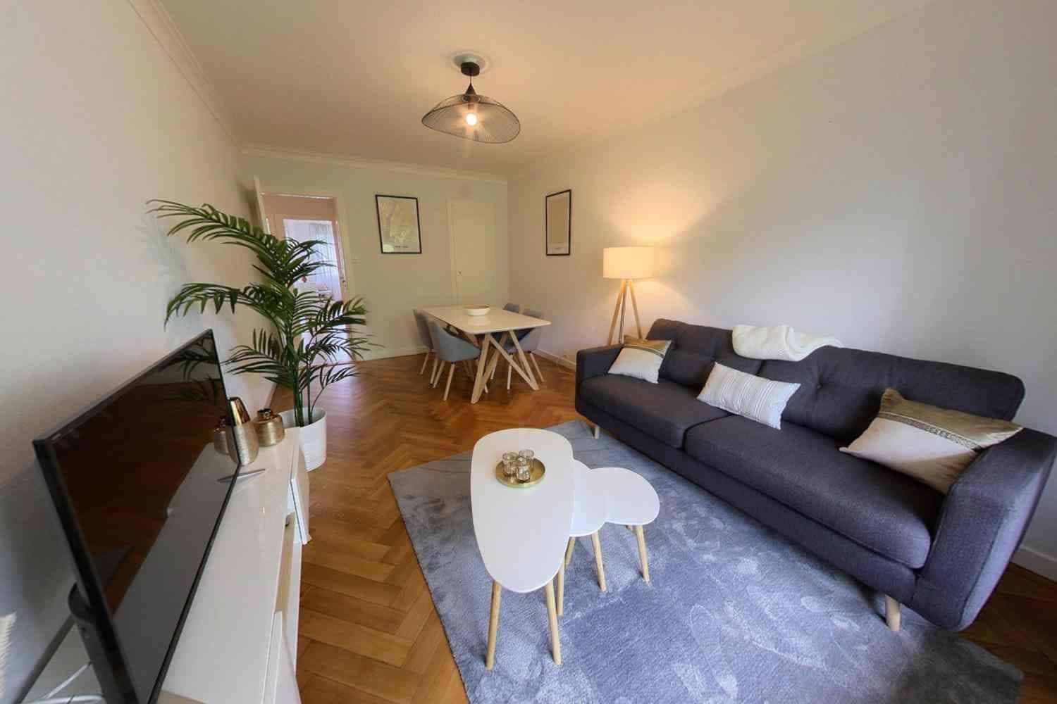 Spacieux appartement meublé de 2 chambres avec balcon et vue sur la ri — photo 1