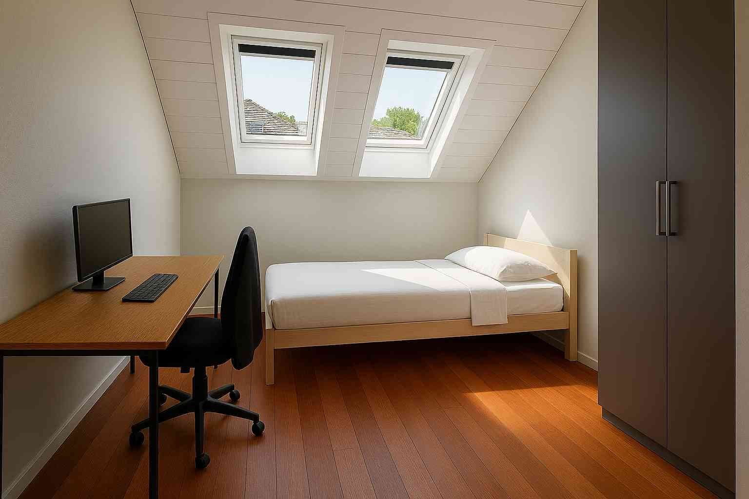 Helles WG-Zimmer in 4.5-Zimmer-Dachwohnung in ruhiger, grüner Umgebung — vignette 6