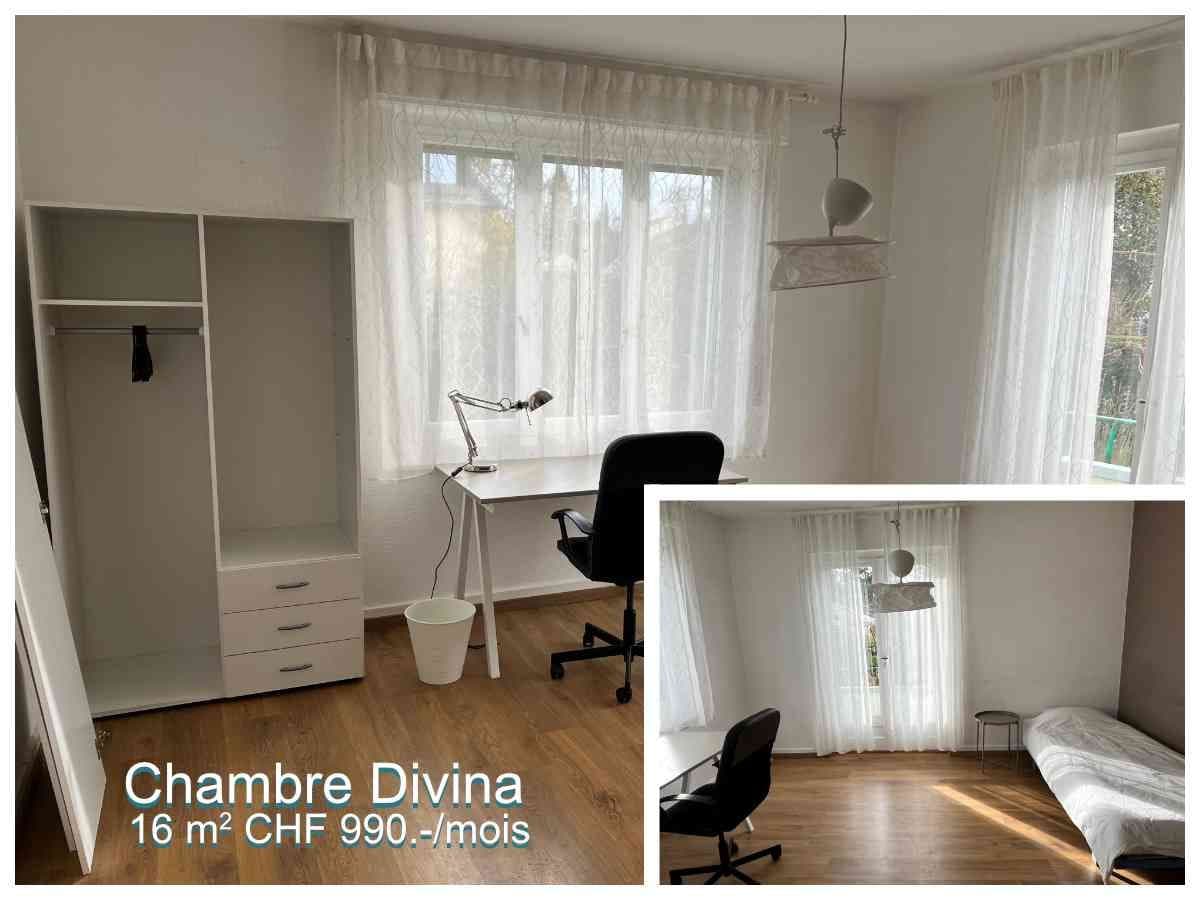 Grande chambre en colocation dans une villa — photo 1