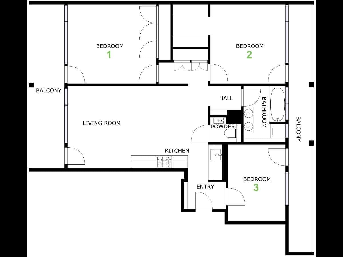 Appartement 4 pièces de 80 m² — vignette 12