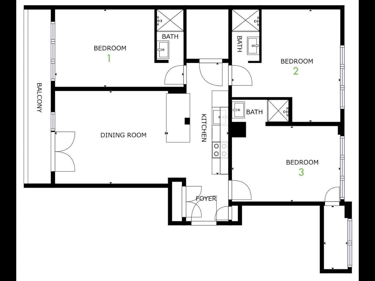 Appartement 4 pièces de 69 m² — vignette 12