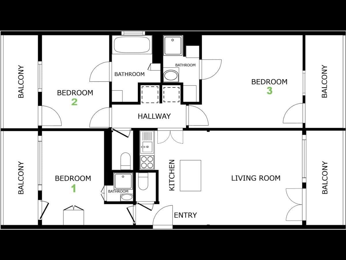 Appartement 4 pièces de 74 m² — vignette 12
