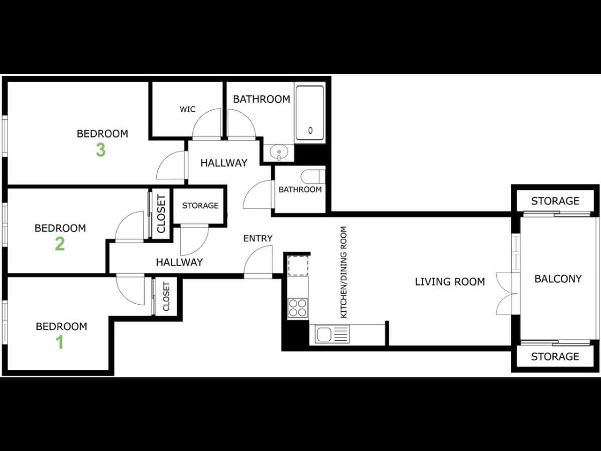 Appartement 4 pièces de 74 m² — vignette 12