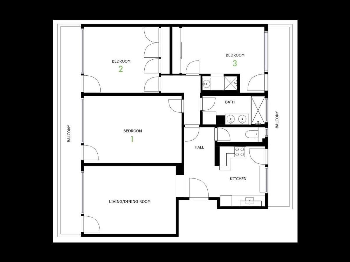 Appartement 4 pièces de 100 m² — vignette 12