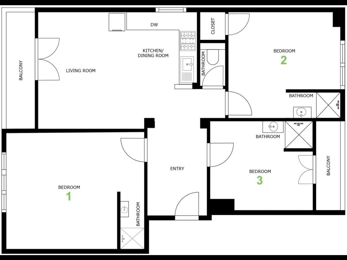 Appartement 4 pièces de 69 m² — vignette 12