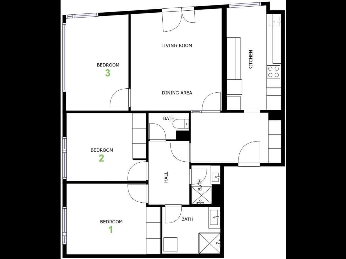 Appartement 4 pièces de 82 m² — vignette 12