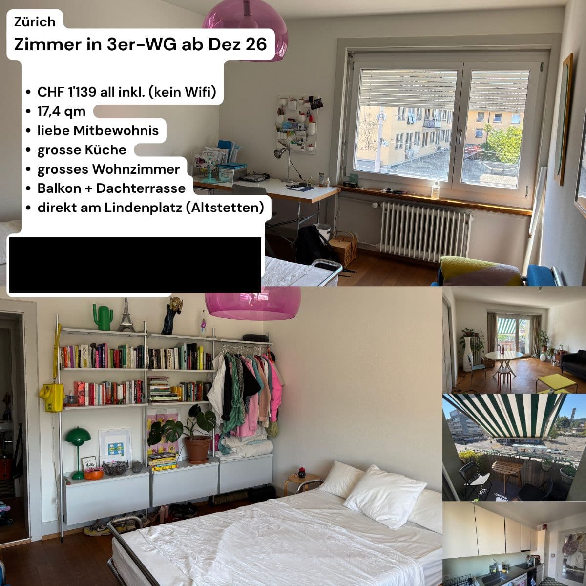 Chambre en colocation · Zürich (8048 Altstetten) — photo 1